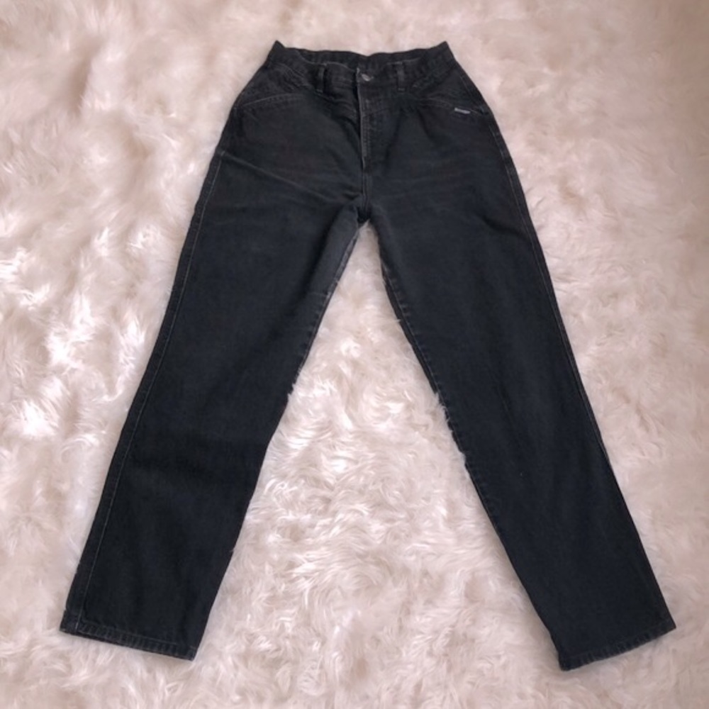 COPY - Rocky Mountain Rockies Jeans Vintage High Waist Mom Jeans Bareback Black…